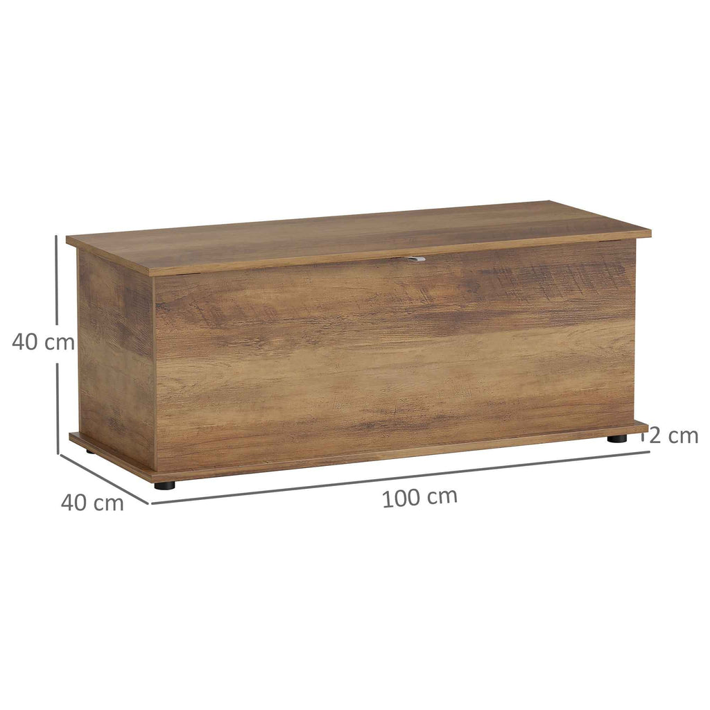 HOMCOM Multipurpose Wooden Storage Bench for Bedroom Entrance White 100x40x40cm