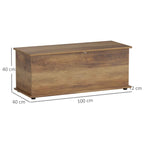 HOMCOM Multipurpose Wooden Storage Bench for Bedroom Entrance White 100x40x40cm