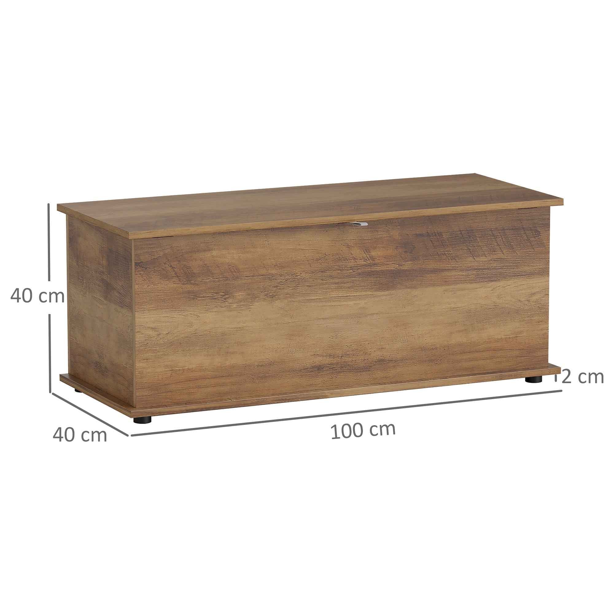 HOMCOM Multipurpose Wooden Storage Bench for Bedroom Entrance White 100x40x40cm