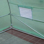 Outsunny Greenhouse Steel Pipe Garden Greenhouse, 8×3×2m - Borgè