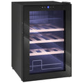 53L Wine Cooler with Adjustable Shelves for 12 Bottles and 25 Cans, 43x45x64 cm, Black