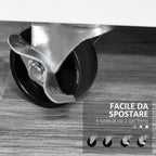 Printer Stand with Drawers, Multipurpose Cabinet for Office and Home, White, 100x35x65cm