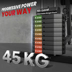 Multifunctional Fitness Station for Home and Professional Training in Steel, 148x108x207 cm, Black