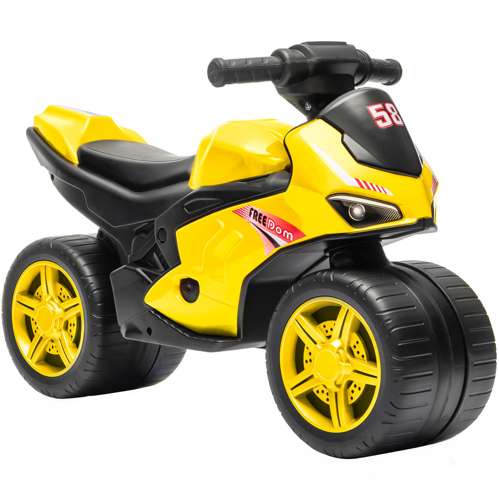 AIYAPLAY Kids Balance Bike with Music, Ages 18 Months - 3 Years, Yellow