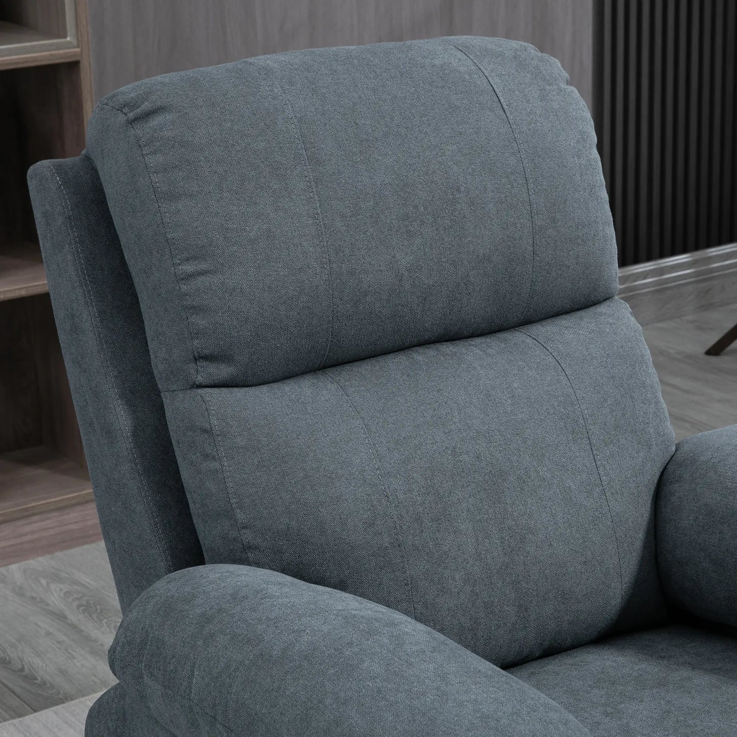 Lifting Armchair Reclining up to 135° with 8 Massage Points, Remote Control and Footrest 89x99x103 cm, Grey