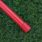 Garden Table and 2 Folding Chairs Set, Outdoor Table and Chairs with Umbrella for Children in Metal and Polyester, Red