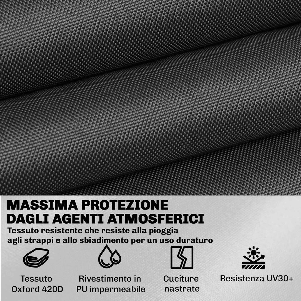 Outsunny 4-Piece Waterproof Garden Furniture Covers, Black