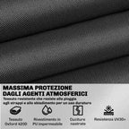 Outsunny 4-Piece Waterproof Garden Furniture Covers, Black