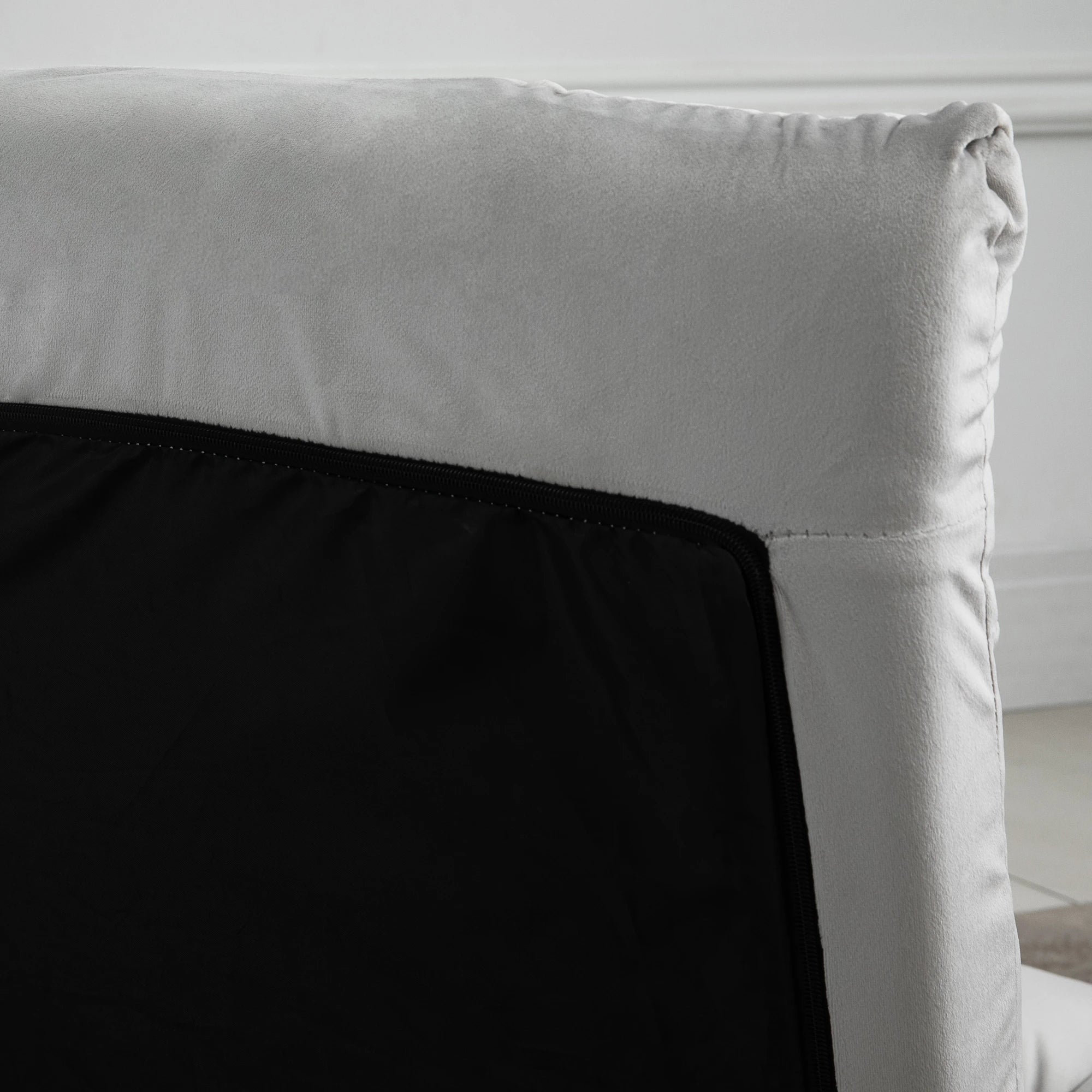 Floor Relaxing Chair with 180° Reclining Backrest, 71x55x53.5cm, Light Grey