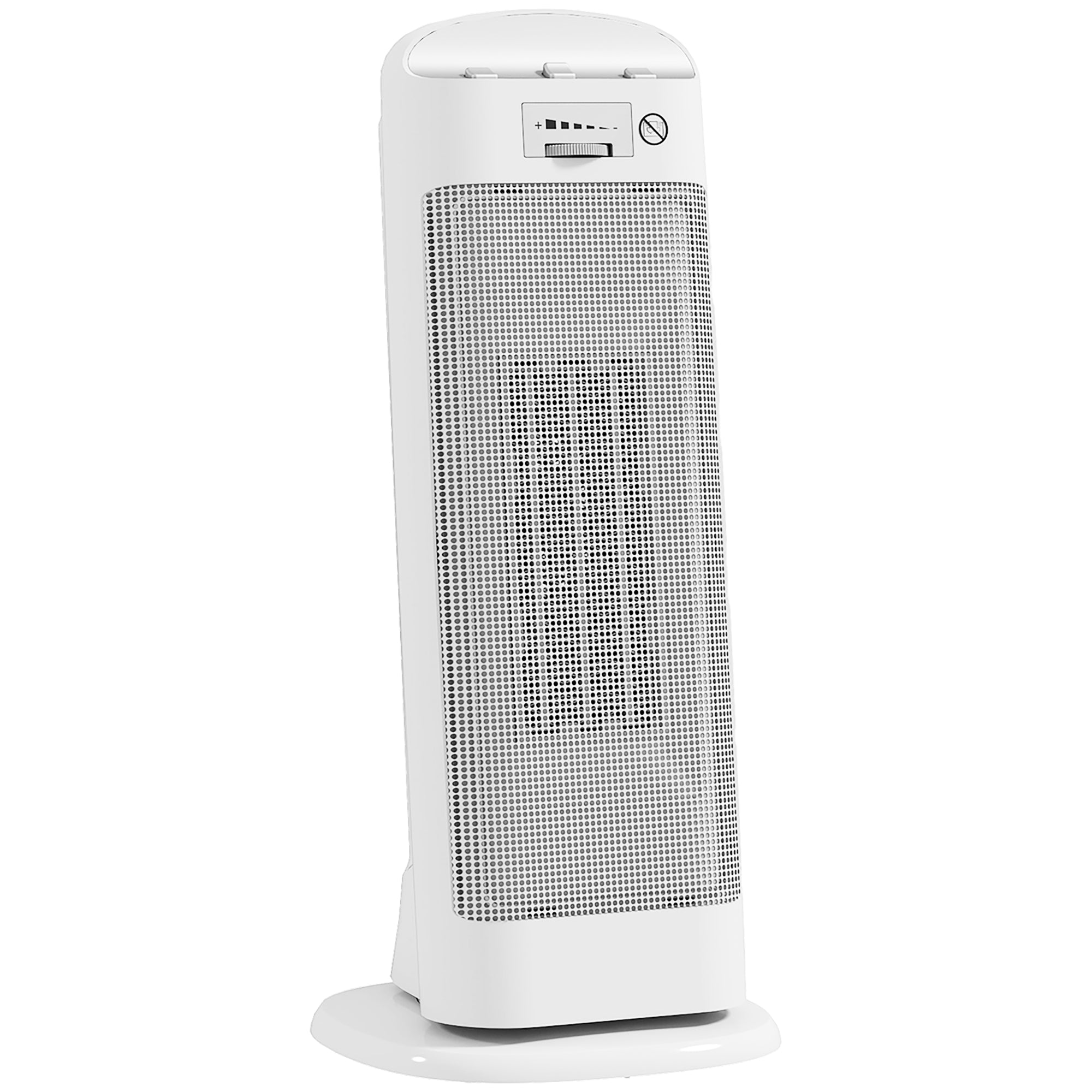 2000W Electric Ceramic Heater, 4 Modes and Adjustable Heating, 55° Oscillation, White