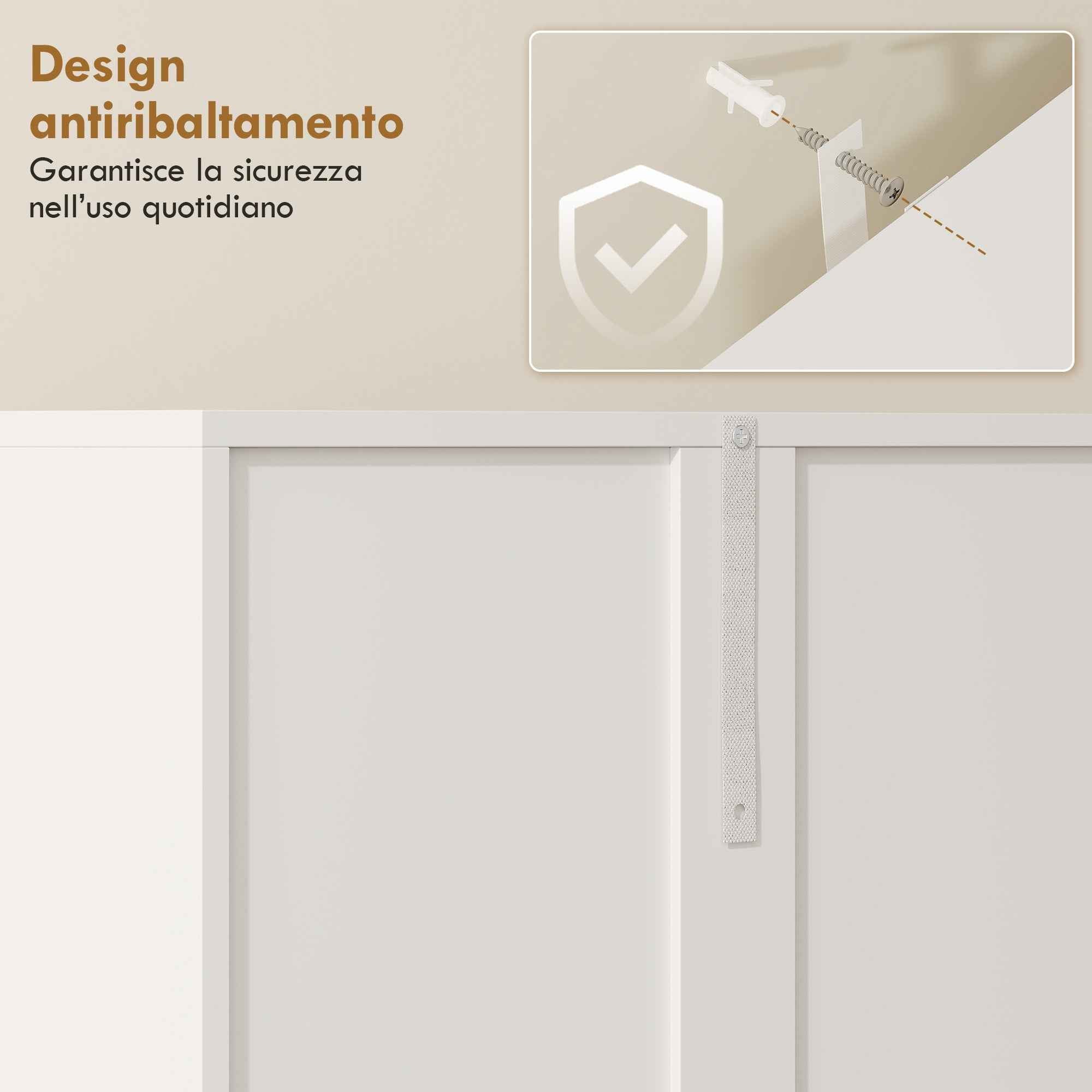 HOMCOM 2-Door Bathroom Cabinet with Drop-Leaf Laundry Basket and Open Shelf, 60x30x174 cm, Wood, White