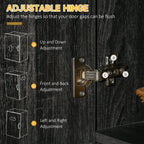 Tall Wooden Pantry Cabinet with Drawers and Cupboards, 101x39x180 cm, Black