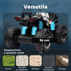 12V Electric Quad Bike for Children Ages 3-5 with Headlights and Pedal, USB Port for Music, White