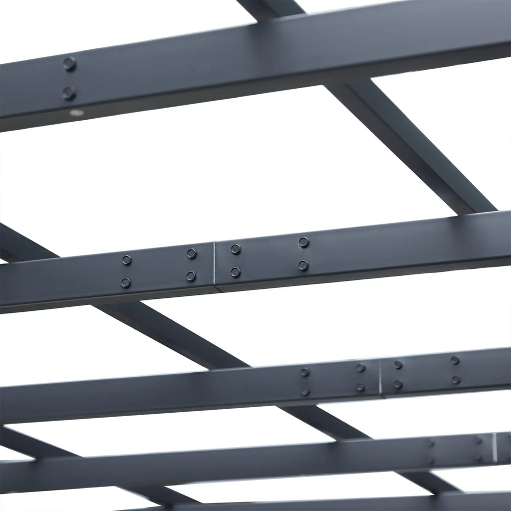 Gazebo Garden Pergola 3x3m Decorable with Black Metal Climbing Plants - Borge' Group Limited