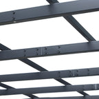 Gazebo Garden Pergola 3x3m Decorable with Black Metal Climbing Plants - Borge' Group Limited