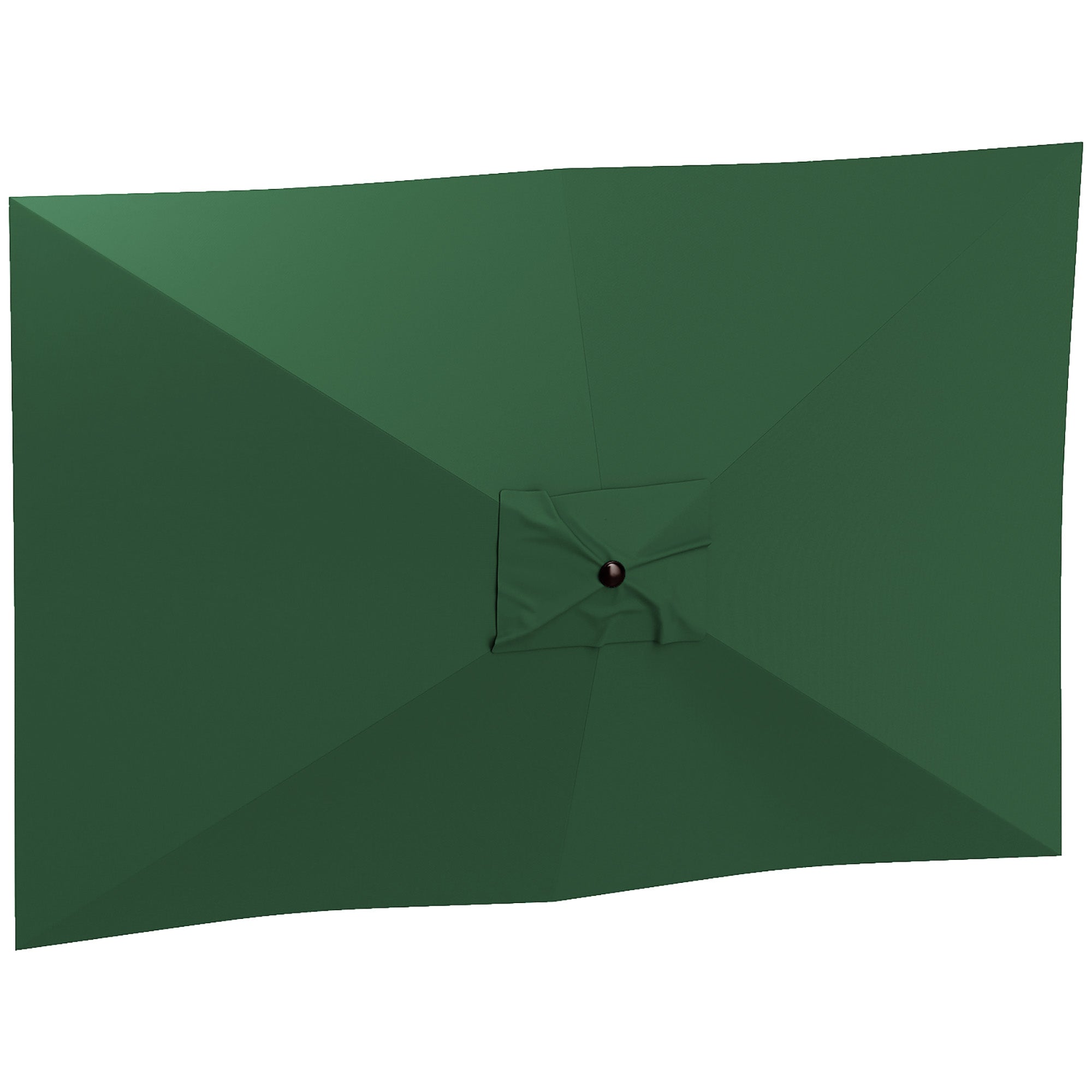 Replacement Cover for Rectangular Umbrella 3x2 m with 6 Ribs, Anti-UV 50+ Polyester, Green