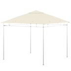 Outsunny 3x3m Polyester Gazebo Replacement Roof with Air Vents and Drainage Holes, Cream