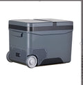 35L 12-Volt Electric Portable Refrigerator with Handle and LCD Screen, 63.2x42x42.8 cm, Grey