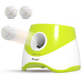 PawHut Automatic Ball Launcher for Small and Medium Dogs with 3 Balls, 3 Adjustable Distances, Green