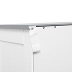 Kleankin Bathroom cabinet with 2 doors, 2 drawers and adjustable shelf, in MDF, 68x33x76cm - Borgè