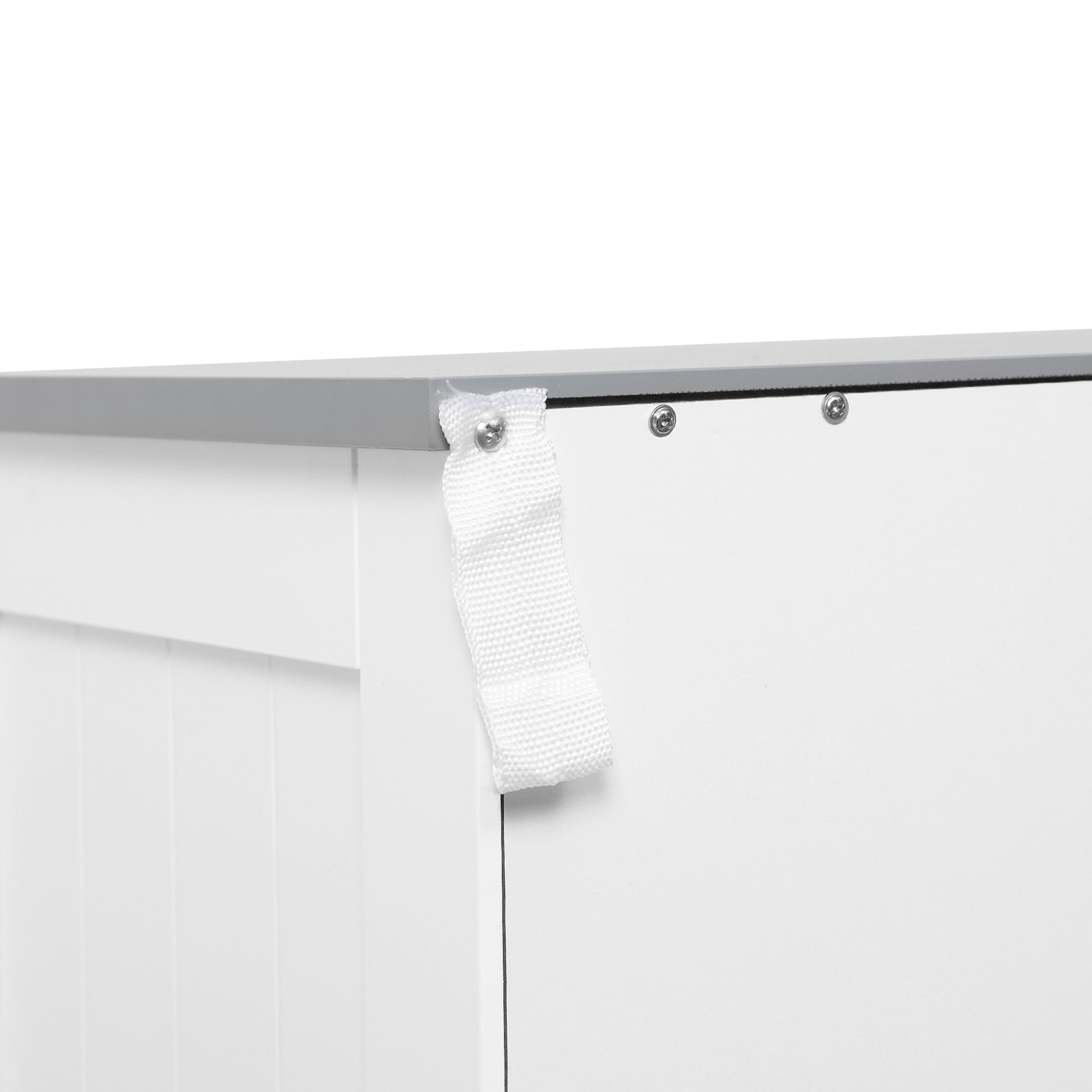 Kleankin Bathroom cabinet with 2 doors, 2 drawers and adjustable shelf, in MDF, 68x33x76cm - Borgè