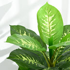 Decorative Artificial Plant 120 cm Tall with Black Pot for Indoor and Outdoor