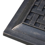 Vintage Style Resin and Steel Garden Umbrella Base, 44x44x32cm, Black and Bronze - Borge' Group Limited