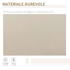 Outsunny 4x2.5m Hand-Cranked Roller Awning with Waterproof Cover, Metal and Aluminum, Beige
