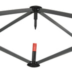 3x3m Garden Gazebo with Mosquito Net and Carry Bag with Wheels, Cream - Borge' Group Limited