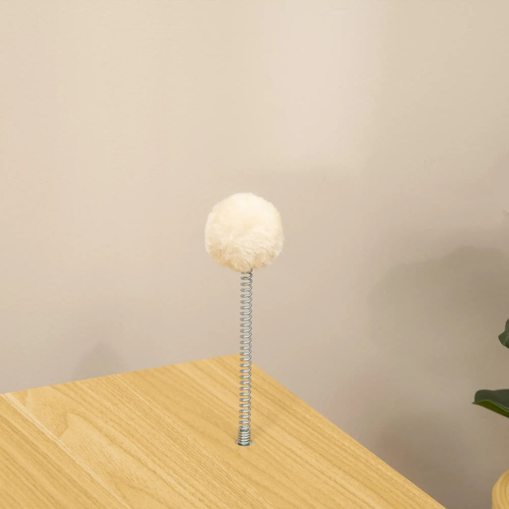 Chipboard Cat House in the Shape of a TV with Cushion and Toy Ball, 50x28x43 cm - Borge' Group Limited