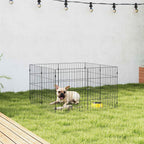 PawHut Dog Playpen, Expandable and Foldable, 50 x 60 cm, Black