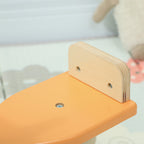 Donkey Rocking Horse for Children with Wide Base, Wooden, 59x27x43 cm, Dark Green and Orange