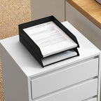 HOMCOM Office Drawer Unit with 4 Drawers and Braked Casters in MDF Wood, 46x40x65 cm, White