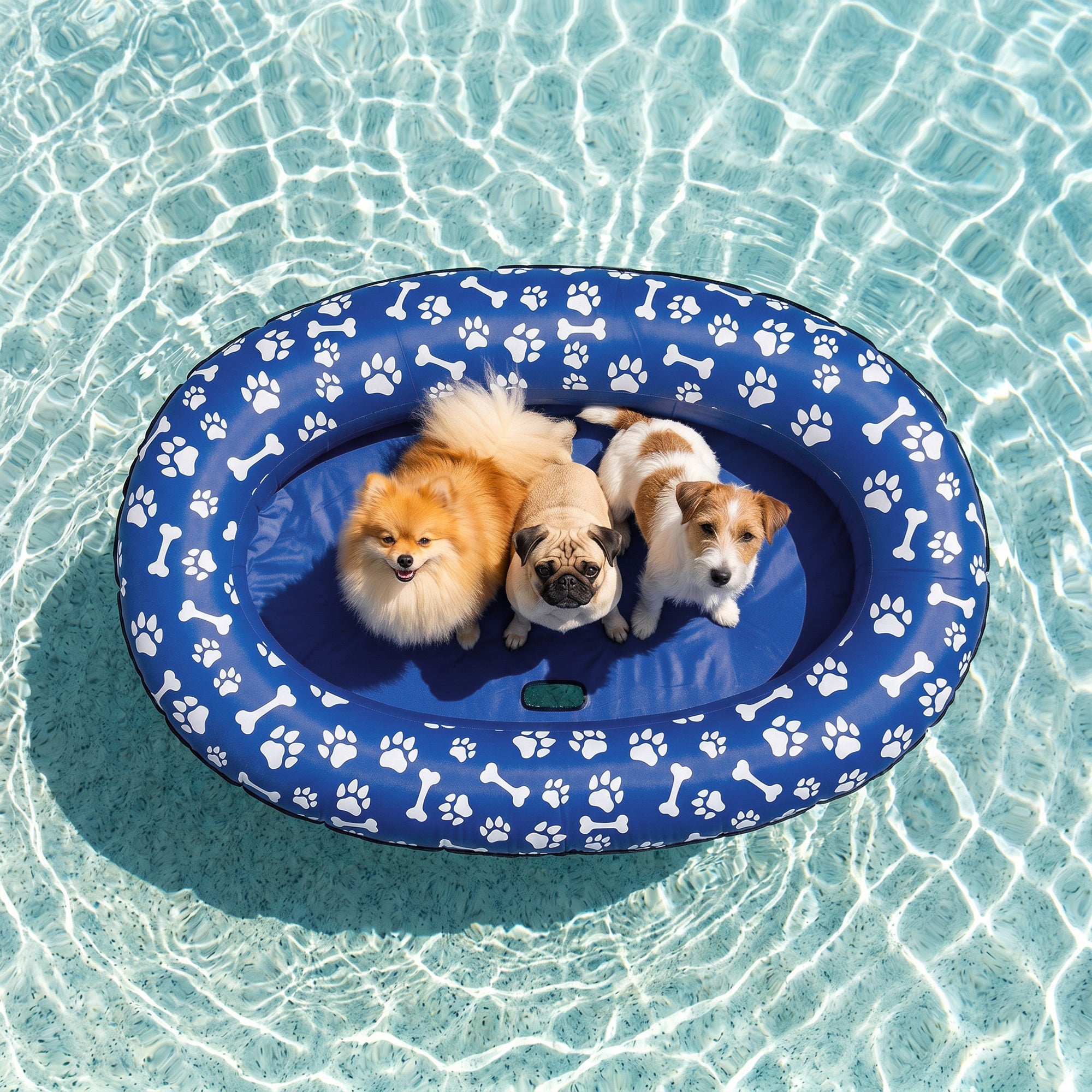 PawHut Inflatable Dog Float for Small and Medium Dogs