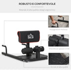 Squat Machine Deep Sissy Squat Sit Up Push Up Adjustable Steel 50x97x44.5-56.5cm - Borge' Group Limited