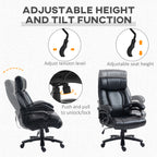 View of office armchair massage and heated with 2 massage points and 8 programs, black - Borgè