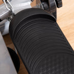 Fitness Stepper with Handle and LCD Monitor for Home and Gym Training, Silver