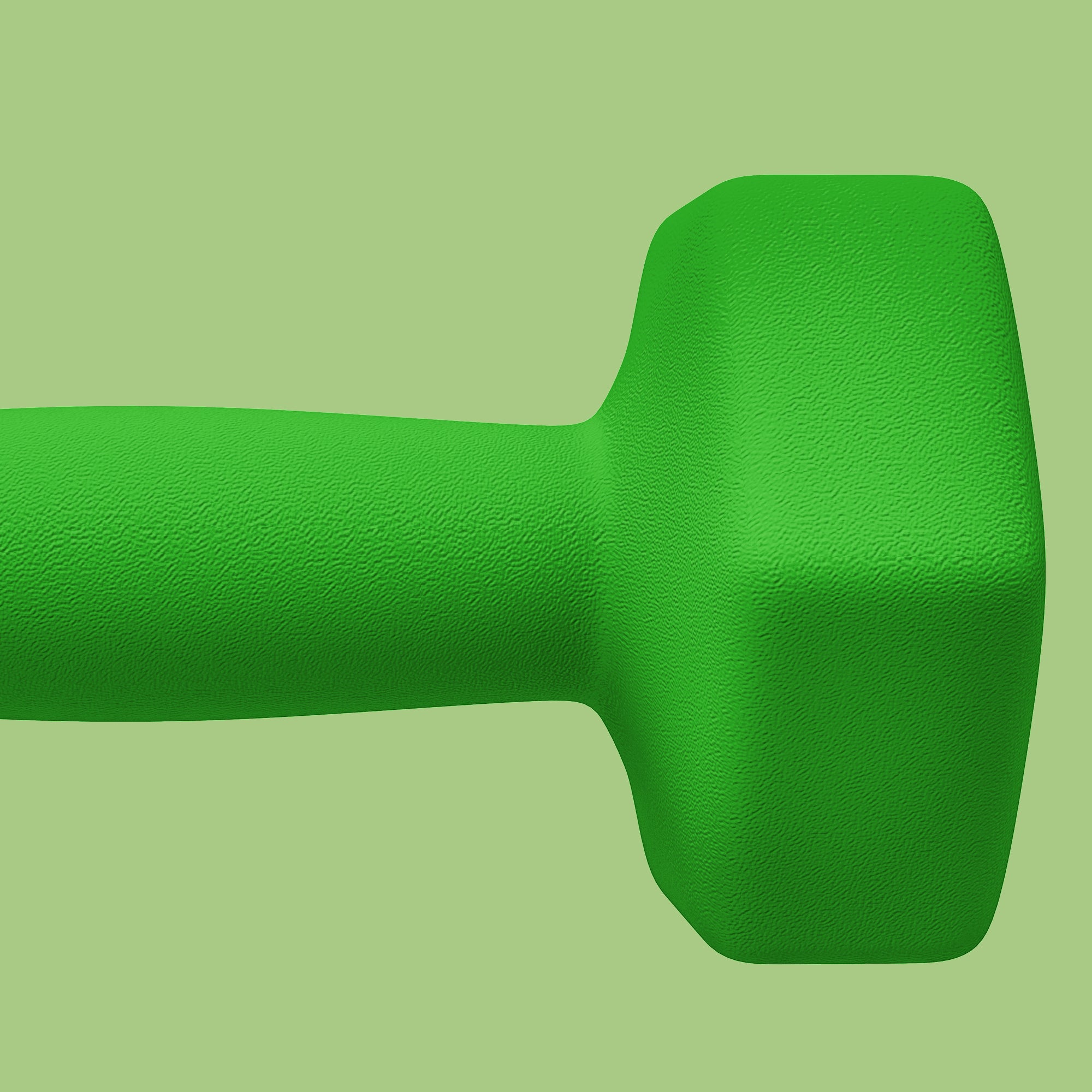 SPORTNOW Set of 2 Dumbbells 3 kg Hexagonal and Non-slip for Home and Gym, in Metal and Plastic, 18x8x8 cm, Green