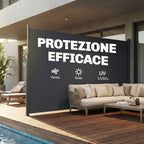 Outsunny Retractable Side Awning Waterproof and UV 50+, in Aluminum, Steel and Polyester, 420x185 cm, Dark Grey