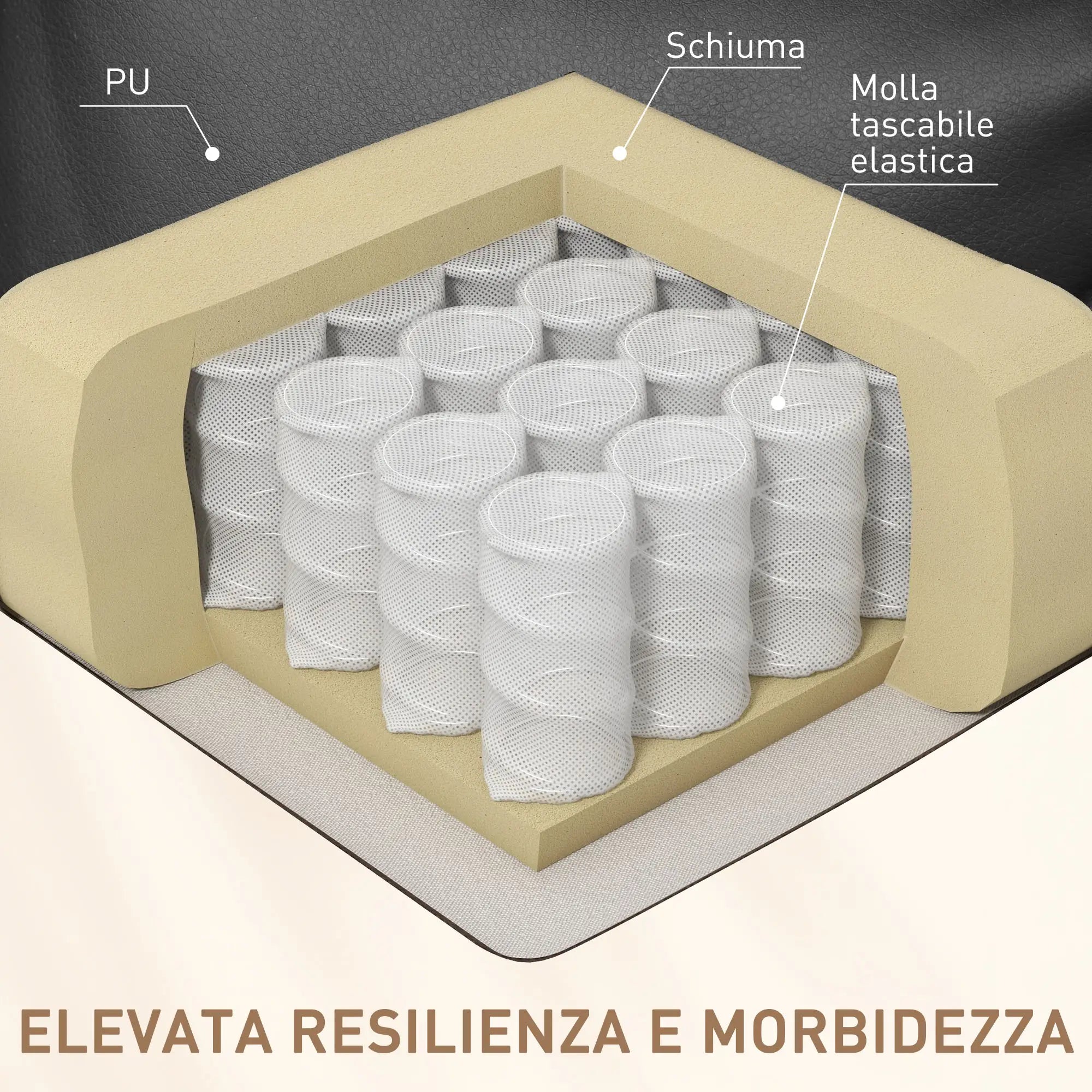 Massage Relax Chair with 8 Points, 5 Modes and 2 Intensities, Reclining with Footrest and Swivel, 84x92x109cm, Black