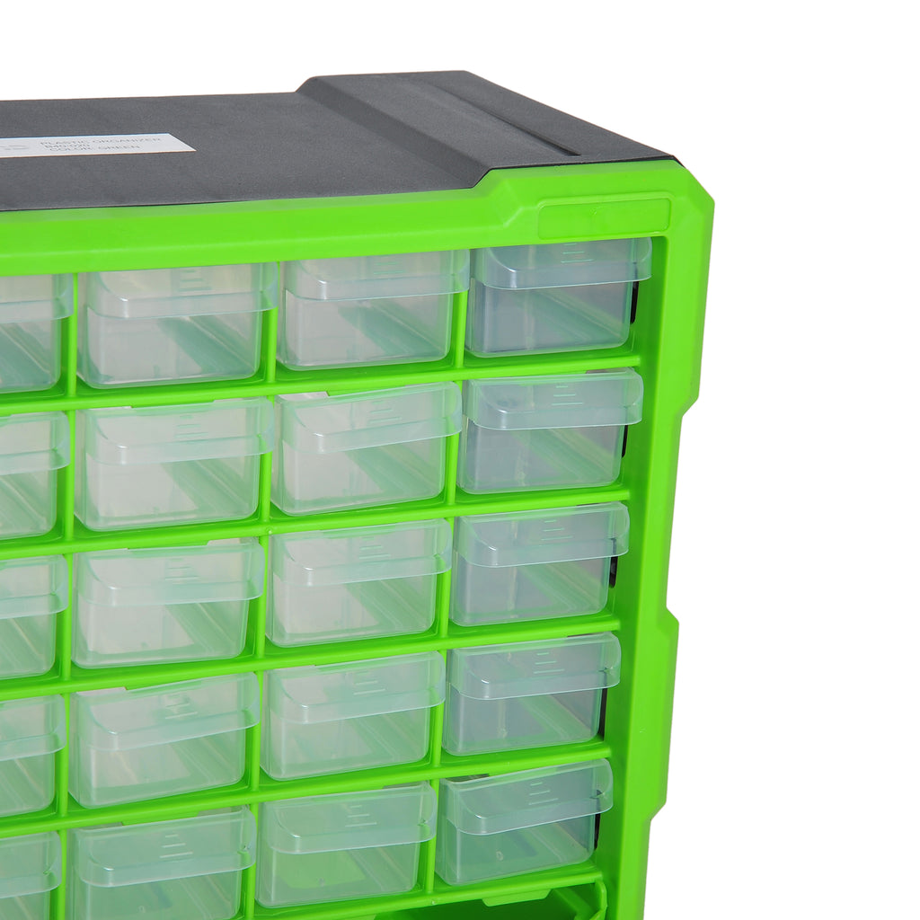 Workshop Drawer Cabinet with 30 Drawers and 9 Large Plastic Boxes 38 x 16 x 47.5cm