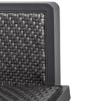 Garden Lounge Set with Outdoor Sofa and Coffee Table, Synthetic Rattan Garden Furniture, 4-Piece Set, Grey