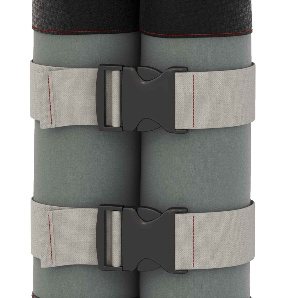 Outsunny Set of 4 Gazebo Weights, Fillable with Sand up to 12 kg, in 168D Oxford Fabric, 20x10x43 cm, Black and Grey
