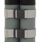 Outsunny Set of 4 Gazebo Weights, Fillable with Sand up to 12 kg, in 168D Oxford Fabric, 20x10x43 cm, Black and Grey