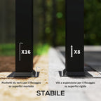 Garden Gazebo 4x3 m with Mosquito Nets and Double Roof, in Metal and Light Gray Polyester