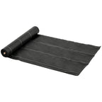 Outsunny 50x2m 100g/m² Weed Control Fabric Black Fabric for Vegetable Garden, Greenhouse, Garden Draining and Breathable with Grid