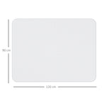 Non-slip floor-saving office chair mat in plastic, 90x120cm, transparent - Borgè