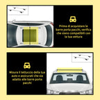 HOMCOM 75kg Car Roof Rack with Lock and Security Keys, Aluminum and ABS, 135.3x5.7x7cm, Silver