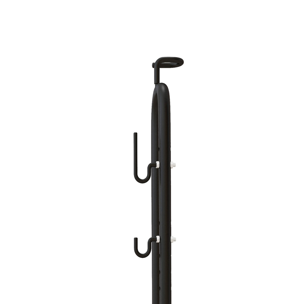 HOMCOM Bike Stand with Adjustable Hooks, Compatible with 24"-29" and 700c Bikes, for Garage, Indoor and Outdoor, Black