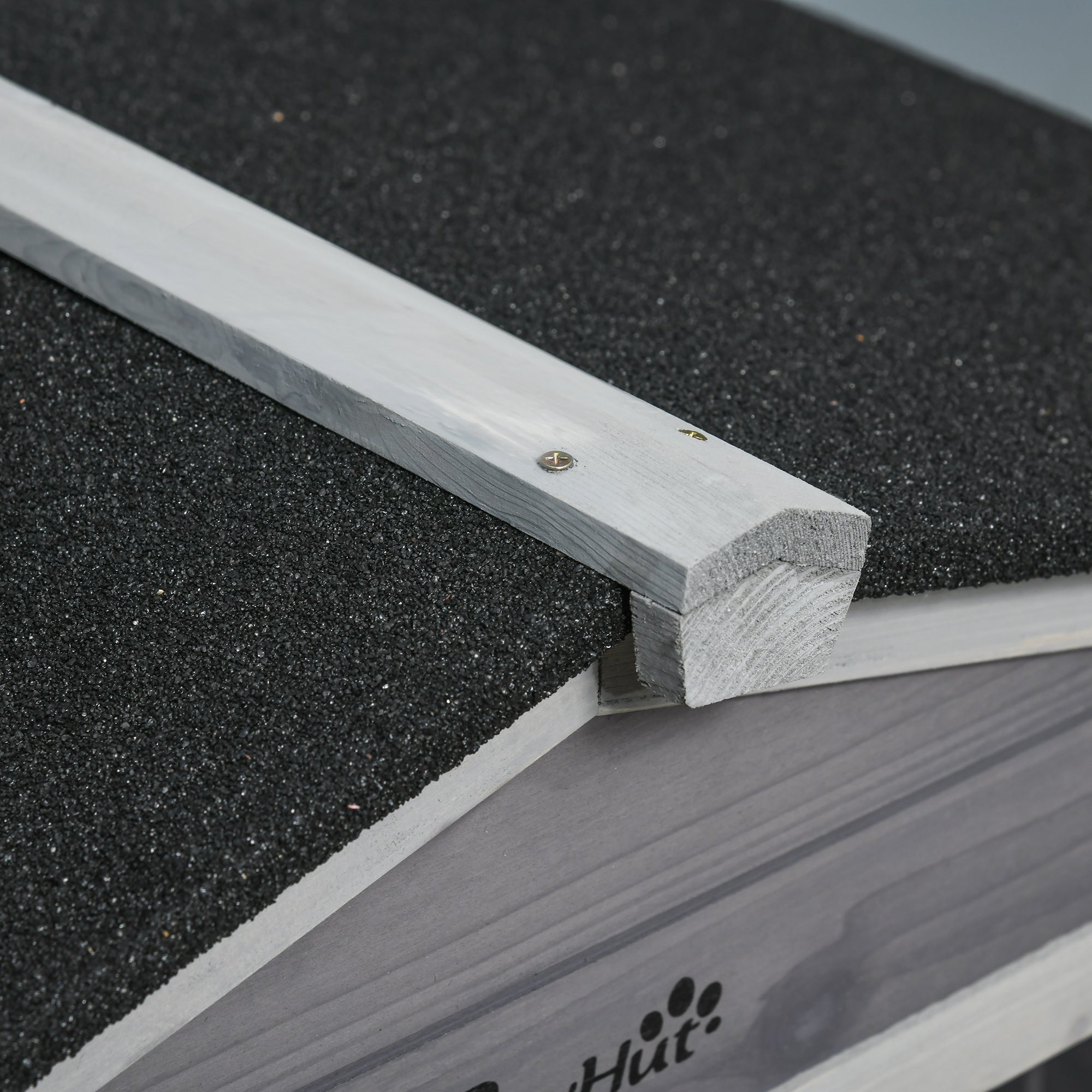 2-Tier Rabbit Hutch with Protective Net and Wooden and Metal Wheels, 157.4x53x99.5 cm, Grey